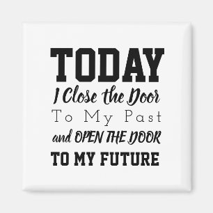 Motivierend Wörter zitieren Schwarzweiss Magnet