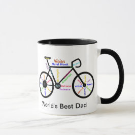 Motivierend Wörterbücher, Fahrradbeste Vater Tasse