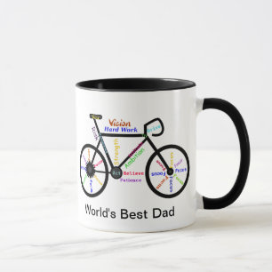 Motivierend Wörterbücher, Fahrradbeste Vater Tasse
