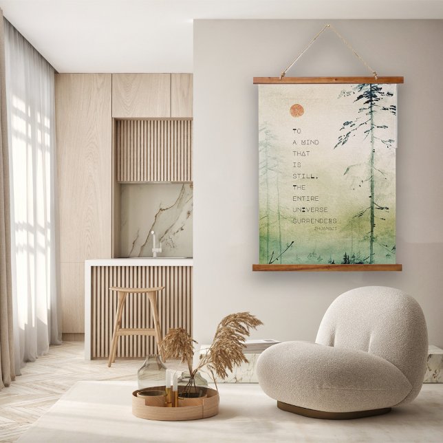 Motivierend Zen Quote Asian Art Wood Wandteppich Mit Holzrahmen (Von Creator hochgeladen)