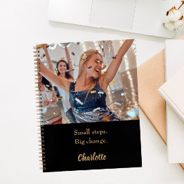 motivierend Zitat aus Foto Notizbuch