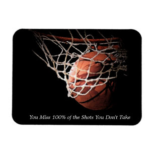 Motivierend Zitat Basketball Magnet