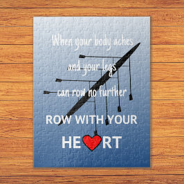 Motivierend Zitat blau Puzzle