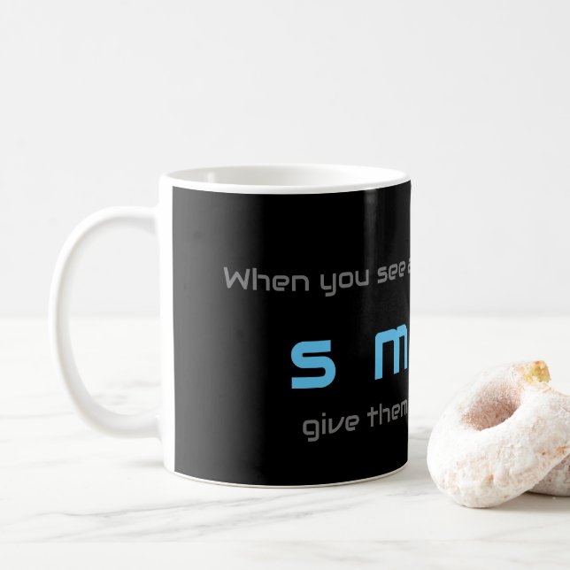 Motivierend Zitat für Ihre psychische Gesundheit Kaffeetasse (Mit Donut)