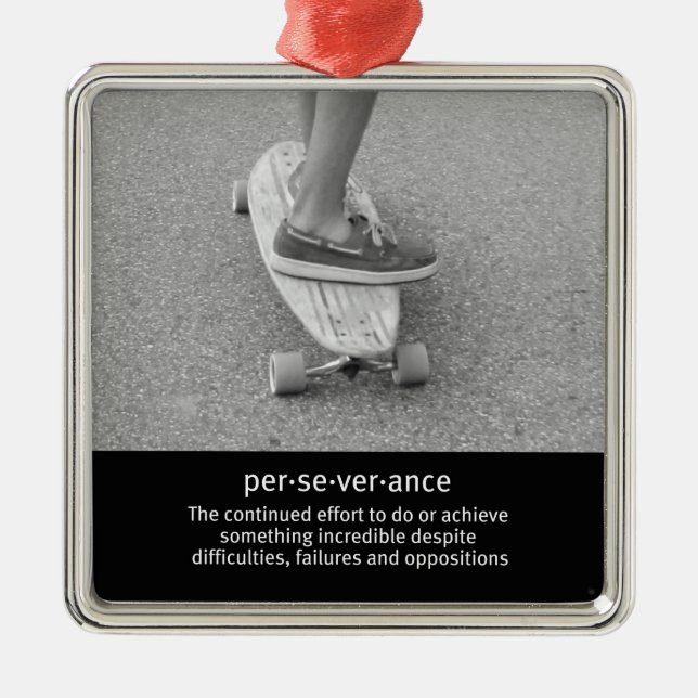 Motivierend Zitat für Langboard Ornament Aus Metall (Vorne)