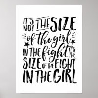 Motivierend Zitat-Girl-Power-Poster