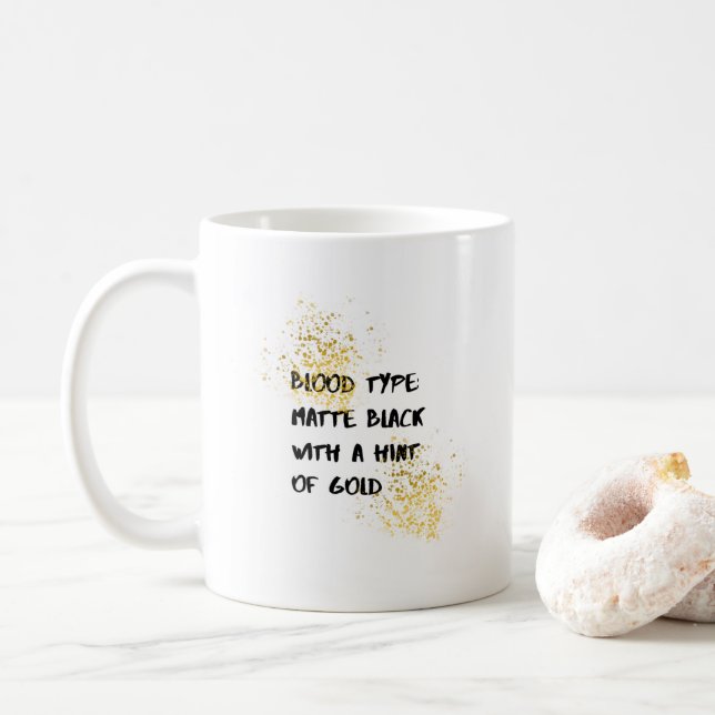 Motivierend Zitat Kaffee Tasse (Mit Donut)