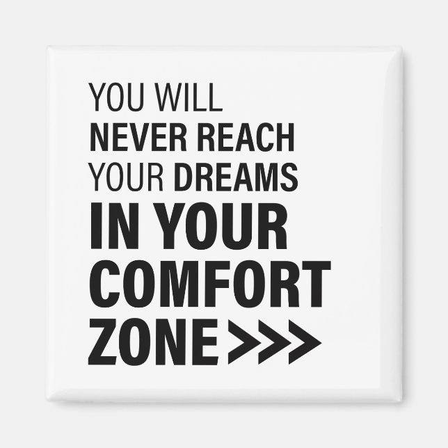 Motivierend Zitat Kunstträume Bekannte Zitate Magnet (Vorne)