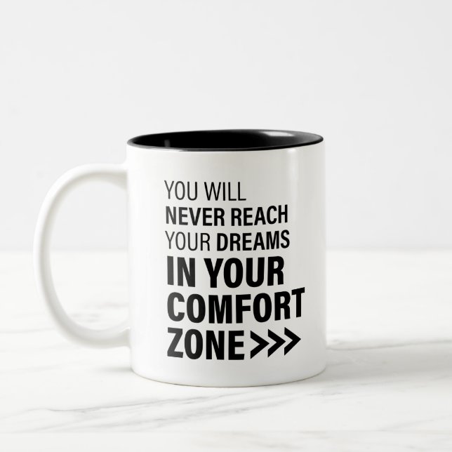 Motivierend Zitat Kunstträume Bekannte Zitate Zweifarbige Tasse (Links)