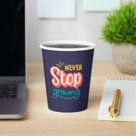 Motivierend Zitat l Colorful stylish Modern Pappbecher