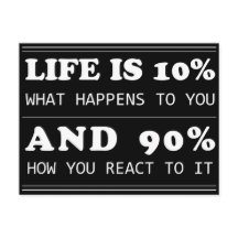 motivierend Zitat Leben ist 10% inspirierend Träum