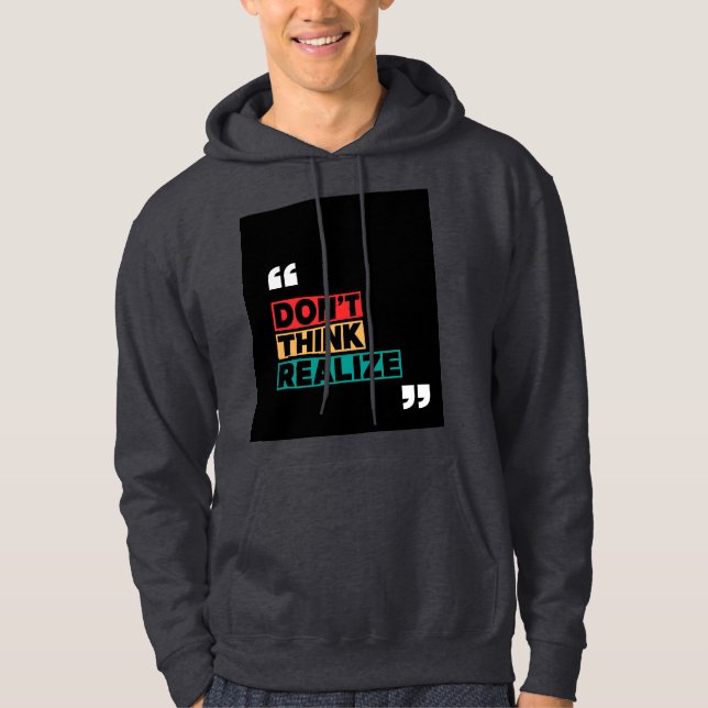 Motivierend Zitat Männerpullover Hoodie (Vorderseite)
