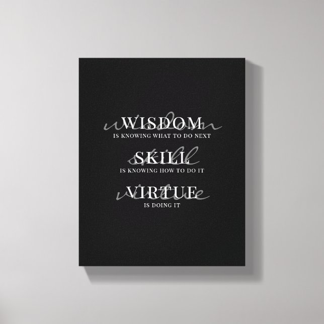 Motivierend Zitat Moderne Schriftzeichen Leinwanddruck (Vorderseite)