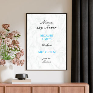 Motivierend Zitat Modernes Skriptposter Poster