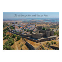 Motivierend Zitat - Monsaraz, Portugal