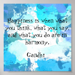 Motivierend Zitat-Poster drucken Poster