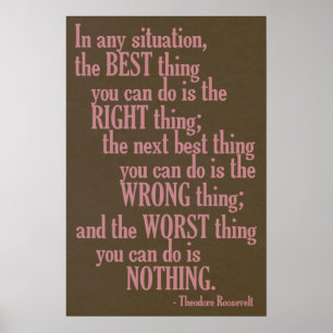 Motivierend Zitat-Poster Poster