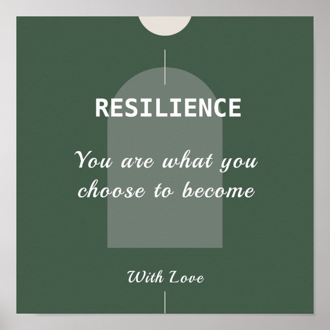 Motivierend Zitat-Poster Poster (Vorne)