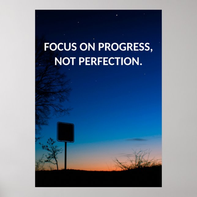 Motivierend Zitat-Poster Poster (Vorne)