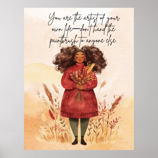 Motivierend Zitat-Poster Poster (Vorne)