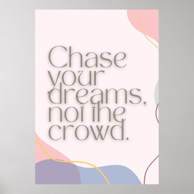 Motivierend Zitat-Poster Poster (Vorne)