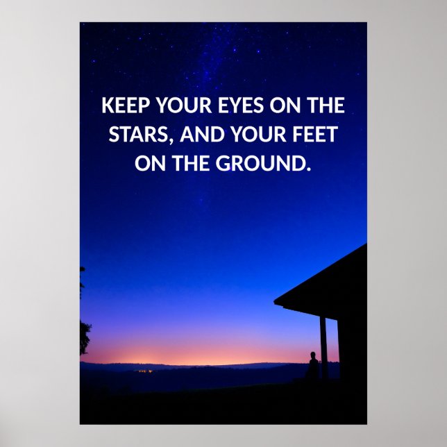 Motivierend Zitat-Poster Poster (Vorne)