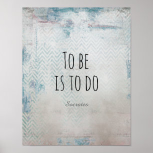 motivierend Zitat-Poster-Shabby Chic Poster