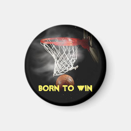 Motivierend Zitat Sprichwort Basketball Geboren zu Magnet