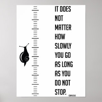 Motivierend Zitat von Confucius Poster