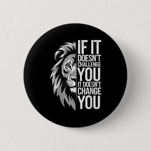 Motivierend Zitat von Lion Mindset für GYM-Workout Button