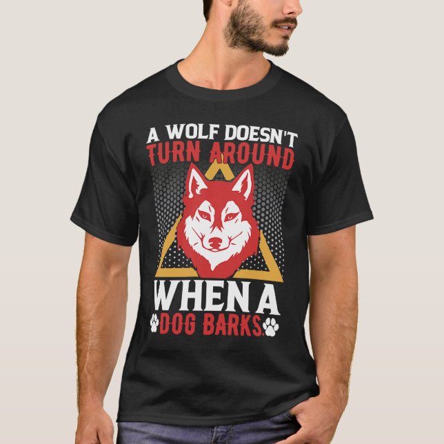 motivierend Zitat von Wolfstieren T-Shirt (Vorderseite)