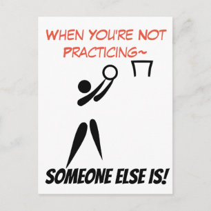 Motivierend Zitat zu Netball-Zielvorgabe Postkarte