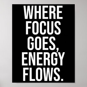 Motivierend Zitat zur Philosophie für den Focus pr Poster