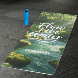 Motivierend Zitatblauer Fluss wie Wasserwald Yogamatte
