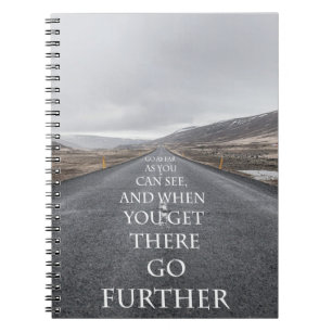 Motivierend Zitate der Ziele und der Träume Notizblock