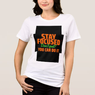 Motivierend Zitate Drucktes TShirt