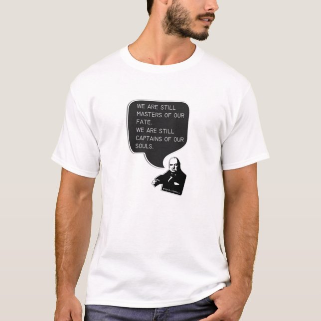 [motivierend Zitate] Winston Churchill T-Shirt (Vorderseite)