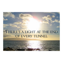 Motivierend Zitatlicht am Tunnelende