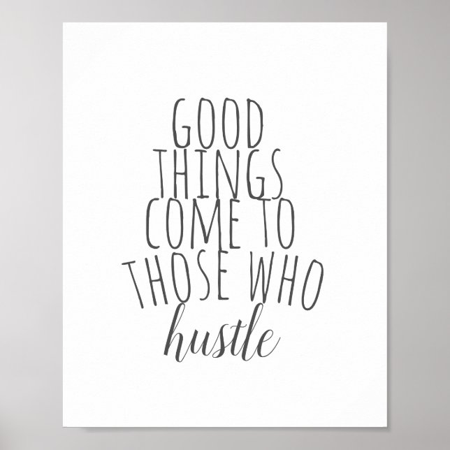 motivierend Zitatpostertypografie Poster (Vorne)