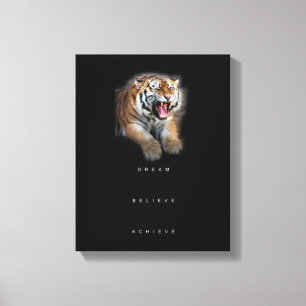 Motivierend Zitatstraum glauben erreichen Leinwanddruck