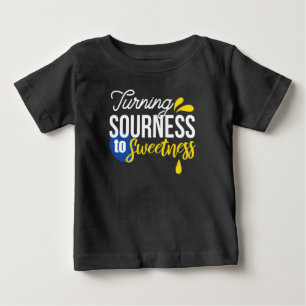 Motivierend Zitronenangebot von sauer bis süß Baby T-shirt