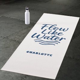 Motivierend Zitronenblau wie Wasser Yogamatte