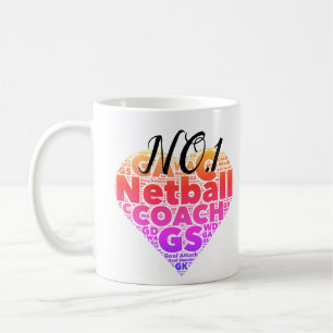 Motivierend Zug des Netball-No.1 Kaffeetasse