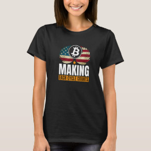 Motivierend Zyklen des Crypto-Sprichworts T-Shirt