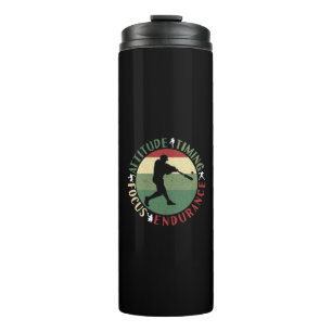 Motivierende Baseball-Mannschaftswerte Thermosbecher