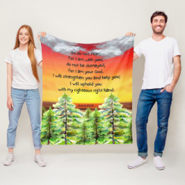 Motivierende Bibelvers-Flanelldecke Fleecedecke