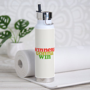 Motivierende Edelstahl-Wasserflasche Trinkflasche