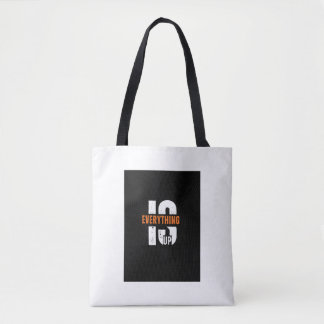 Motivierende Everything Is Up Typografie-Tasche