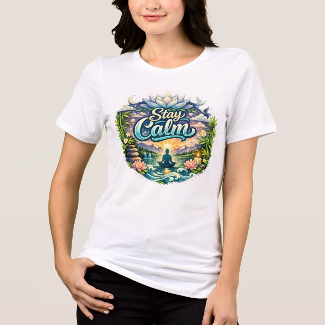 Motivierende Frauen Weißes T-Shirt Tri-Blend Shirt (Vorderseite)