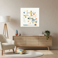 Motivierende inspirierende minimalistische Typogra